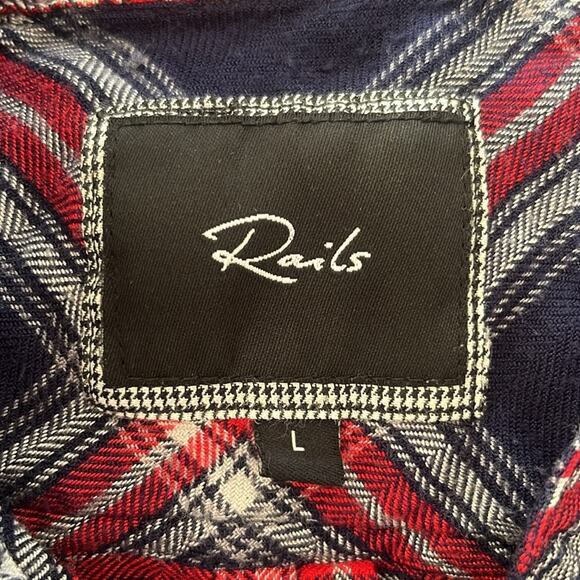 Rails plaid button down shirt. Size L - Picture 4 of 7